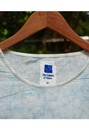 SIDEDROP DRESS, LIGHT BLUE, SHIBORI, COTTON