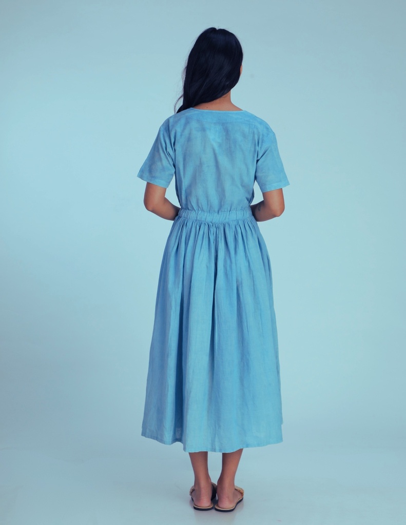 EVERYDAY DRESS, LIGHT BLUE, COTTON