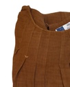PLEATED DRESS, BROWN C046, PLAIN, COTTON