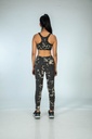 YOGA LEGGINGS, IRON, SHIBORI SPRAY CRUSHING, COTTON
