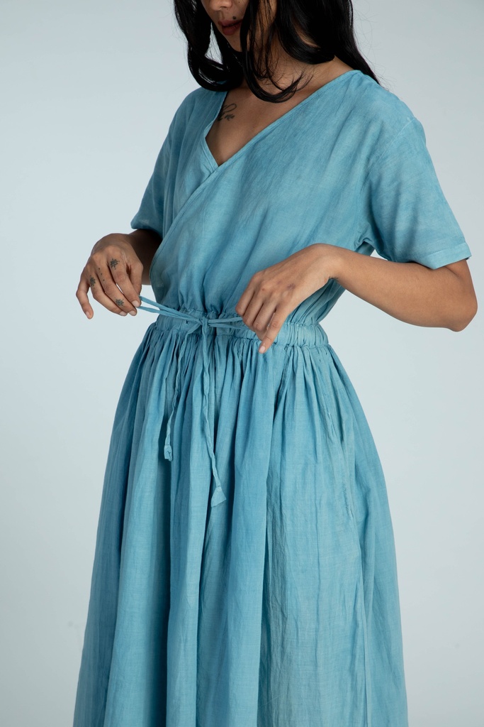 EVERYDAY DRESS, LIGHT BLUE, COTTON