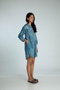 OVERSIZED KURTA, DARK BLUE, BATIK BKC-167, COTTON