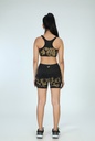 SPORTS BRA, BROWN-BLACK, HALF CRUSHING, COTTON