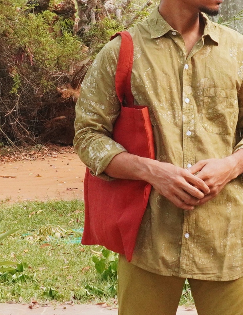 TOTE BAG, RED 195, HEMP