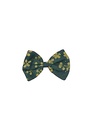 TUXEDO HAIRCLIP, SINGLE, SMALL, GREEN-YELLOW
