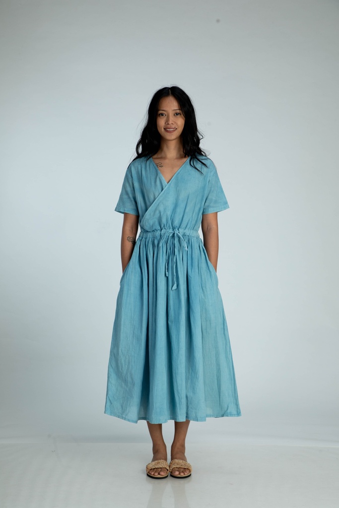 EVERYDAY DRESS, LIGHT BLUE, COTTON