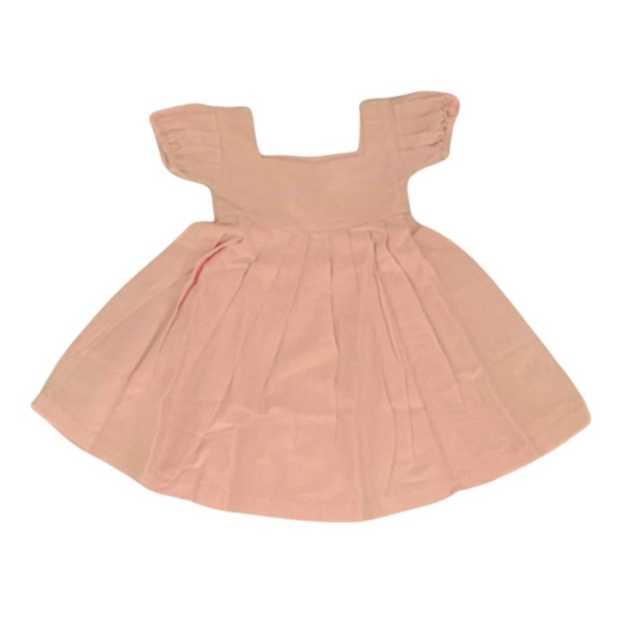 BABY PUFFY DRESS, PINK, COTTON
