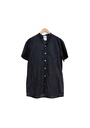 MAO SS SHIRT, BLACK, COTTON