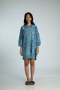 OVERSIZED KURTA, DARK BLUE, BATIK BKC-167, COTTON