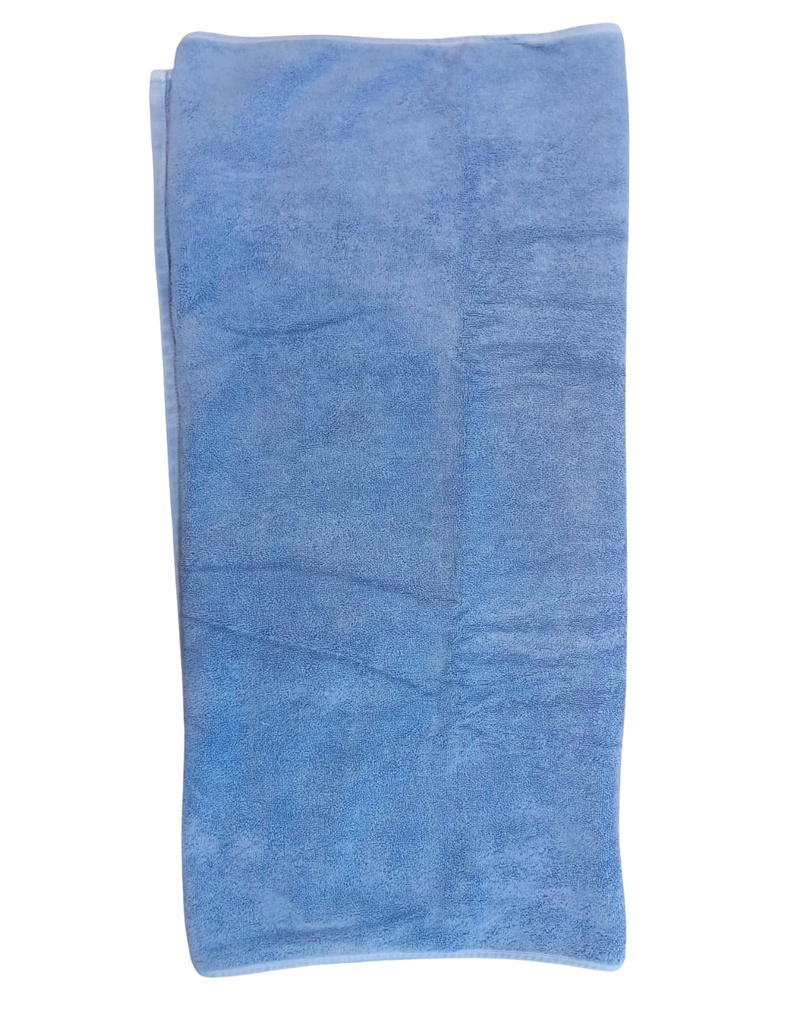LARGE TOWEL, BLUE, PLAIN, COTTON