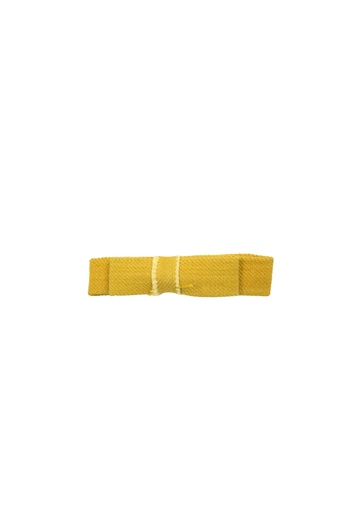 [HAC-RIB-YE-DEN] RIBBON HAIRCLIP, YELLOW, DENIM
