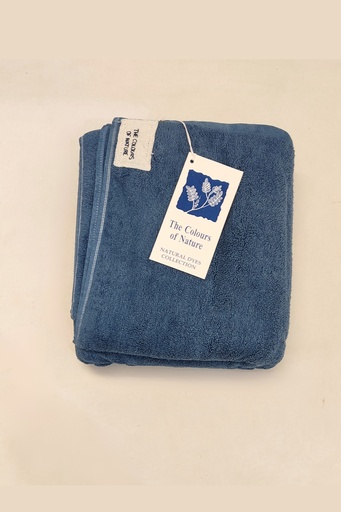 [TOW-LAR-D_BL-NON-COT] LARGE TOWEL, DARK BLUE, PLAIN, COTTON