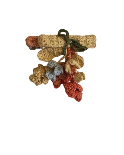 [HAC-CRO-WIF] CROCHET HAIRCLIP, WILD FLOWERS